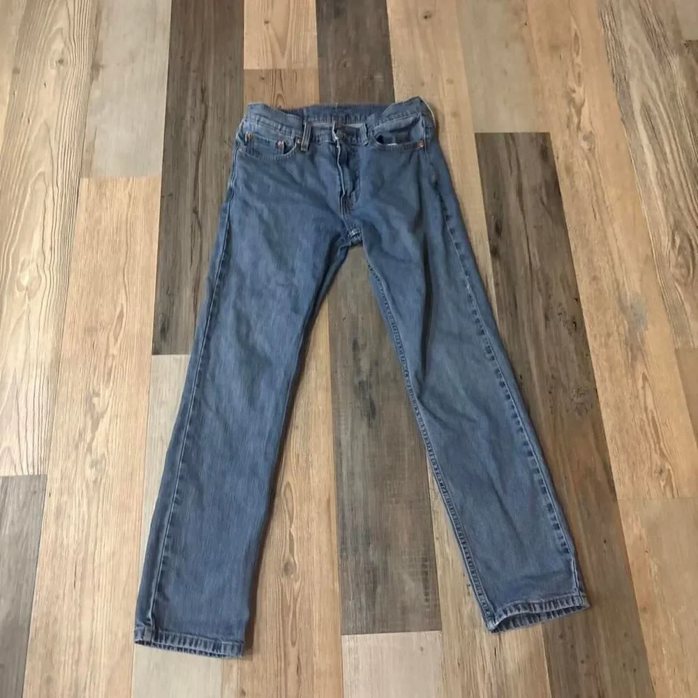 Levi-s Men's Blue and Navy Jeans